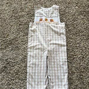 Stitchy Fish Thanksgiving Smocked Jon Jon